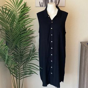 ‼️Closet Clear Out‼️ Black Button Shift Tank Dress